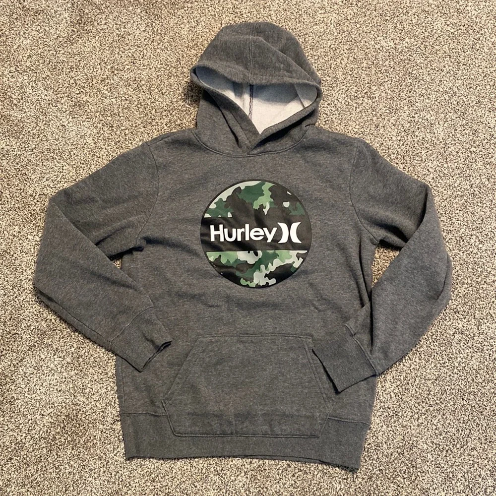 Hurley Camo Hoodie size 14/16 - Picture 1 of 3